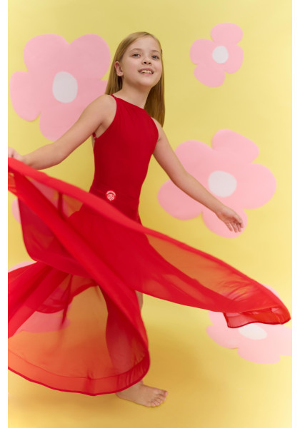 Ballroom Skirt 29 Red K