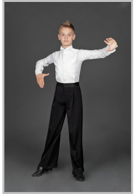 Men Ballroom Frak Tail Suit Dress Shirt 02