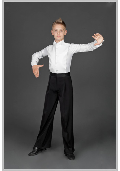 Men Ballroom Frak Tail Suit Dress Shirt 02