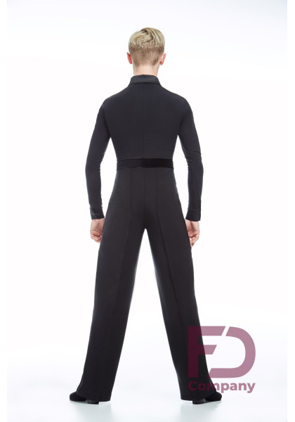 Men Ballroom Dress Shirt 06 Black