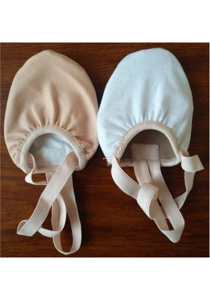 Professional High Quality Kids Leather Half Toe Shoes for Gymnastics