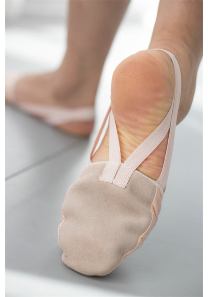 Professional High Quality Kids Leather Half Toe Shoes for Gymnastics