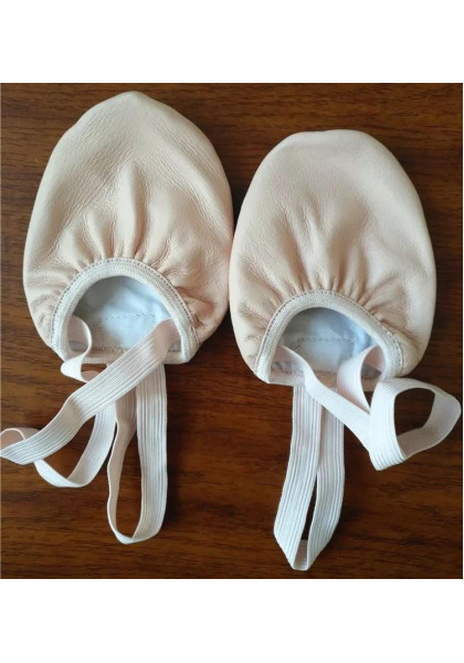 Professional High Quality Kids Leather Half Toe Shoes for Gymnastics