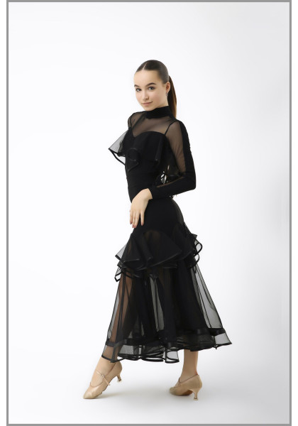 Womens Ballroom Standard Top & Skirt set 01
