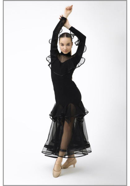 Womens Ballroom Standard Top & Skirt set 01