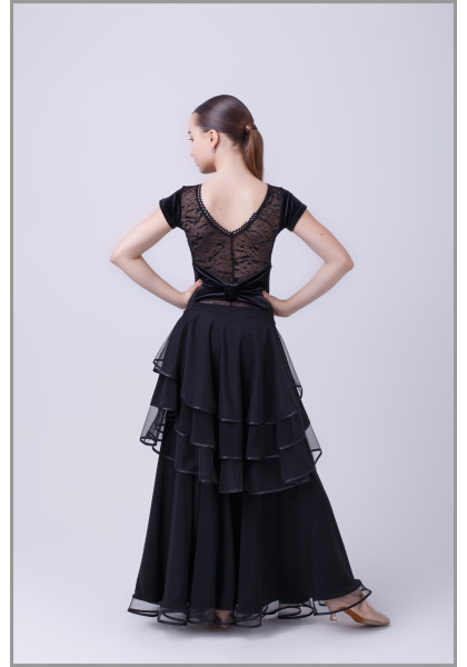 Womens Ballroom Standard Top & Skirt set 05