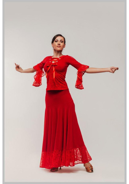 Womens Ballroom Standard Top & Skirt set 06