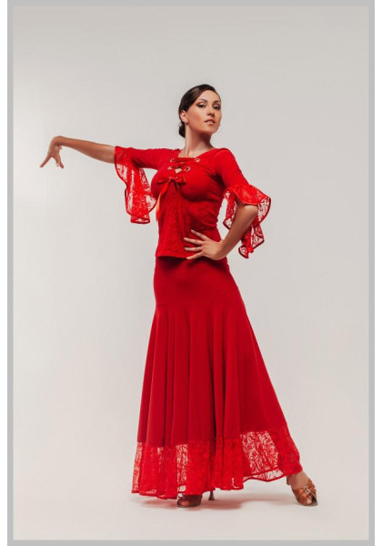 Womens Ballroom Standard Top & Skirt set 06
