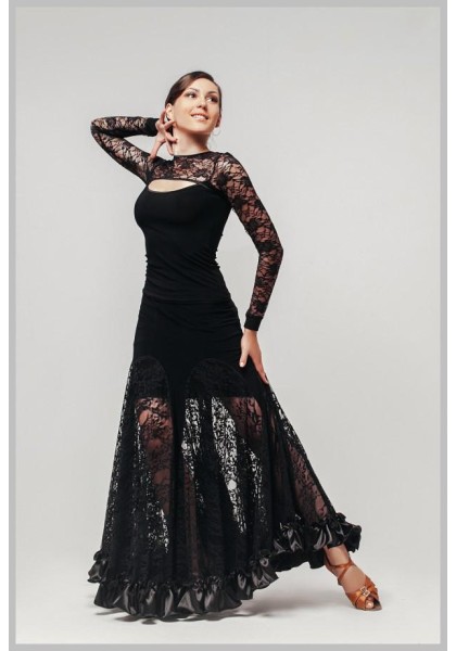 Womens Ballroom Standard Top & Skirt set 09- DanceWearChanpions Womens Ballroom Standard Top & Skirt set 09