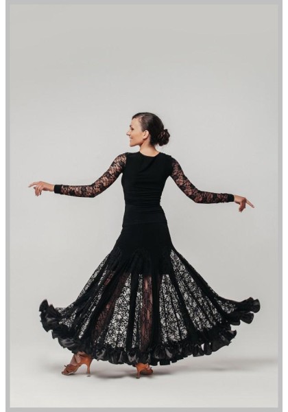 Womens Ballroom Standard Top & Skirt set 09- DanceWearChanpions Womens Ballroom Standard Top & Skirt set 09
